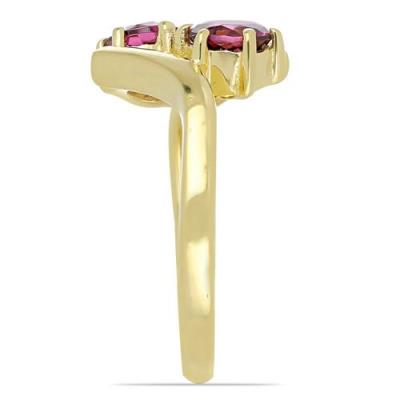 BUY NATURAL RHODOLITE GEMSTONE STYLISH RING IN 925 SILVER